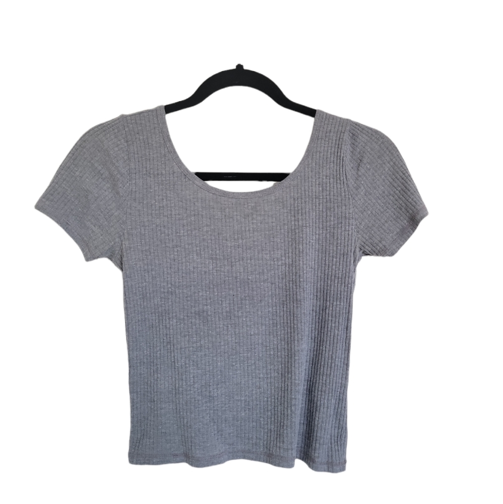 Gray Hollister crop top